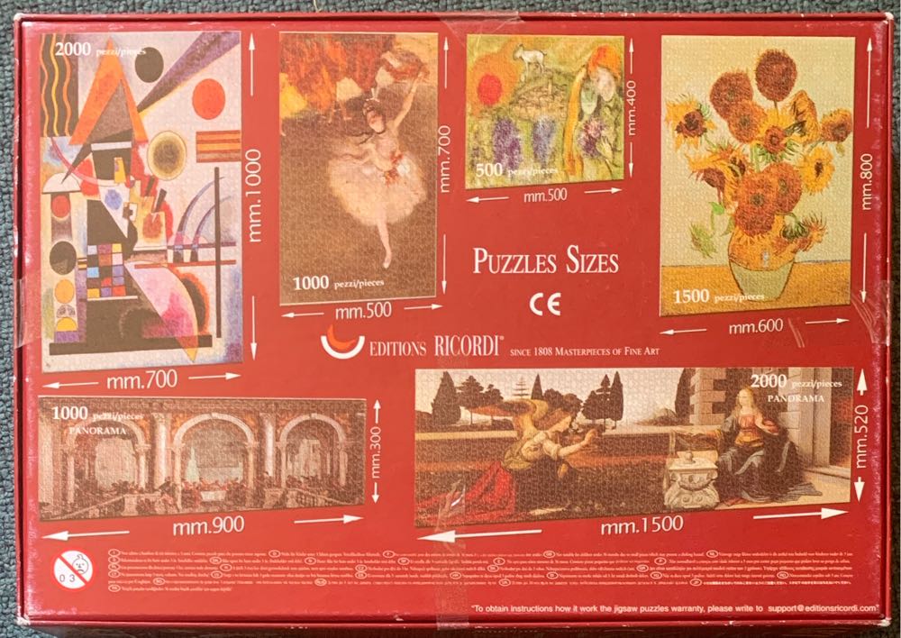 Editions Ricordi: Dali - Swans Reflecting Elephants - Ricordi Arte puzzle collectible [Barcode 8033148659924] - Main Image 2