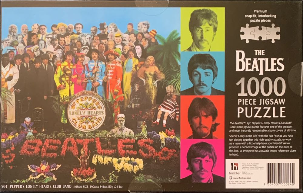 The Beatles Piece Jigsaw Sgt Peppers Lonely Hearts Club Band - Hinkler puzzle collectible [Barcode 9354537000240] - Main Image 2