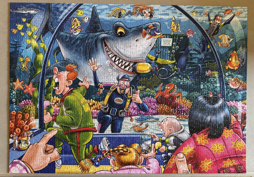 Original #43 ✅ Aquarium Antics! - Wasgij puzzle collectible - Main Image 2