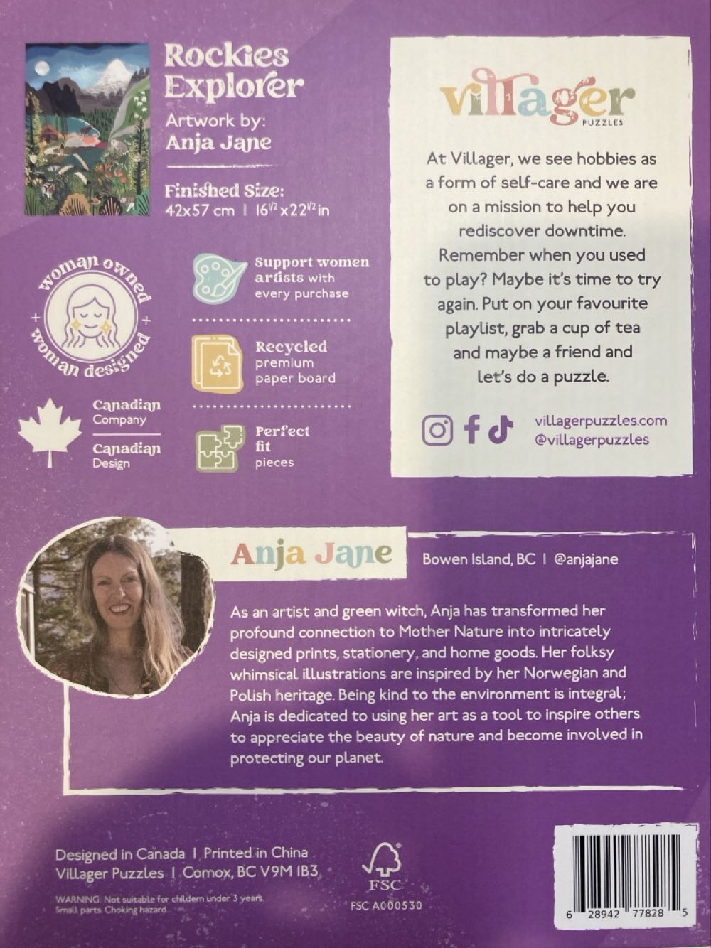 Rockies Explorer - Villager Puzzles puzzle collectible [Barcode 628942778285] - Main Image 3