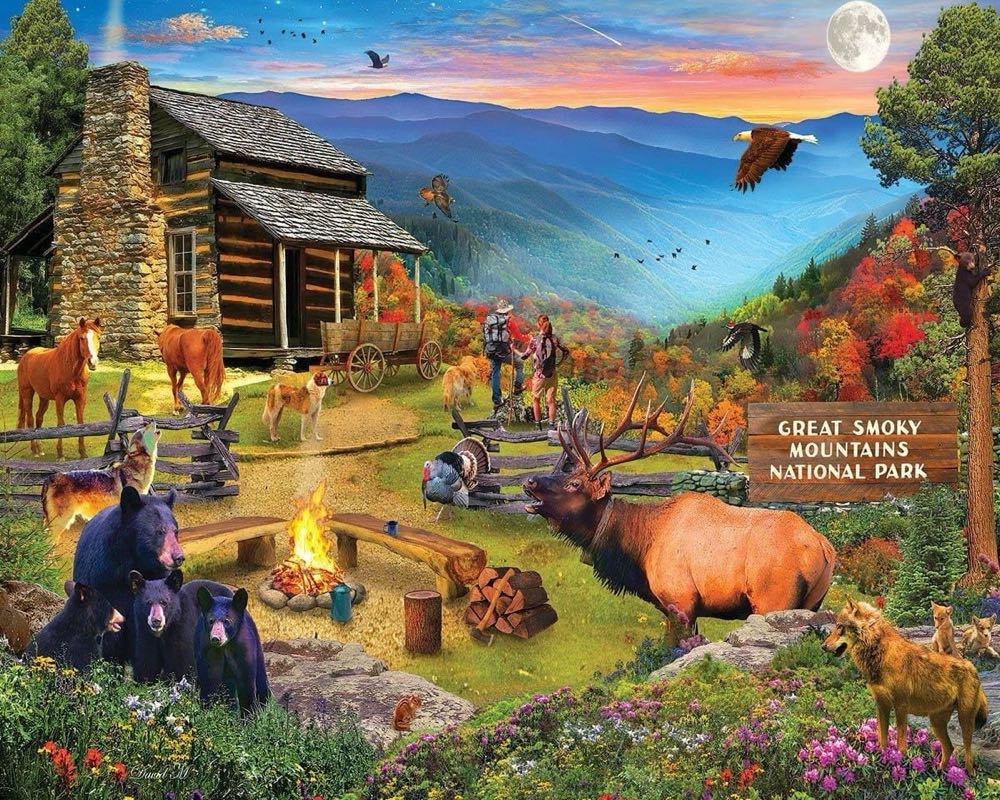 Smoky Mountains National Park - White Mountain 🇺🇸 puzzle collectible - Main Image 2