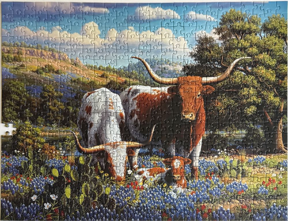 Loving Longhorns - Ravensburger puzzle collectible [Barcode 4005555008262] - Main Image 2