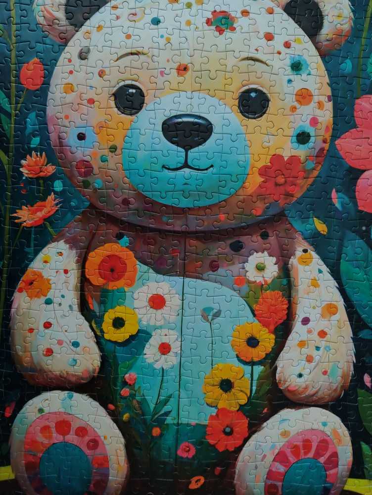 Flower Teddy Bear - Enjoy puzzle collectible [Barcode 5949194021505] - Main Image 3