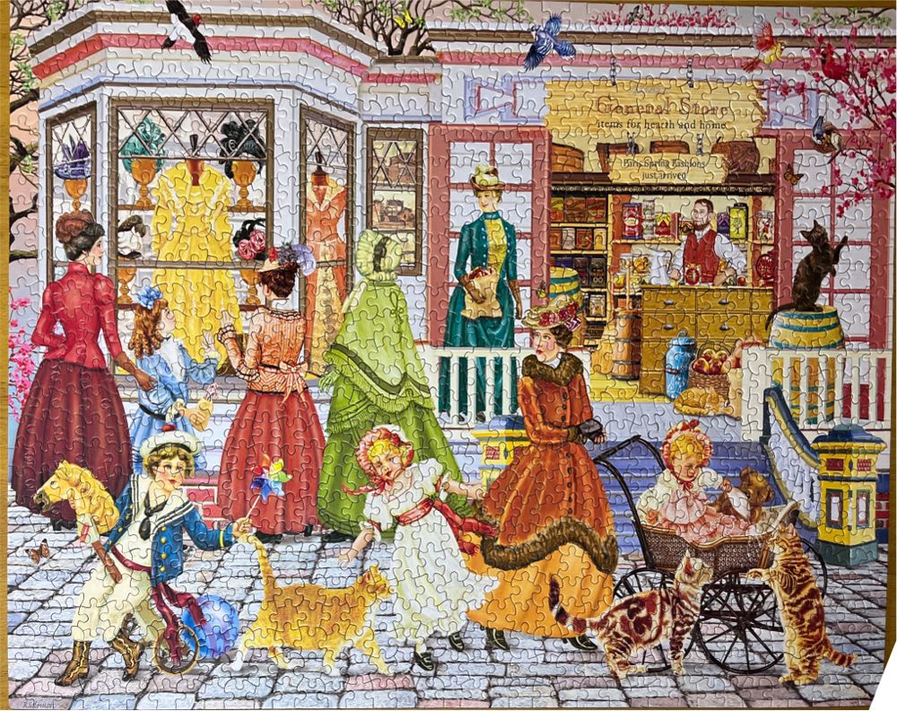 Spring Fashions From Paris - KI Puzzles puzzle collectible [Barcode 773392505995] - Main Image 3