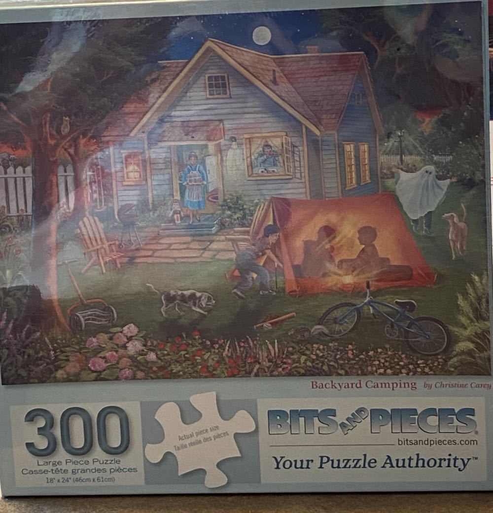 Backyard Camping - Bits & Pieces 300 puzzle collectible [Barcode 192949000132] - Main Image 2