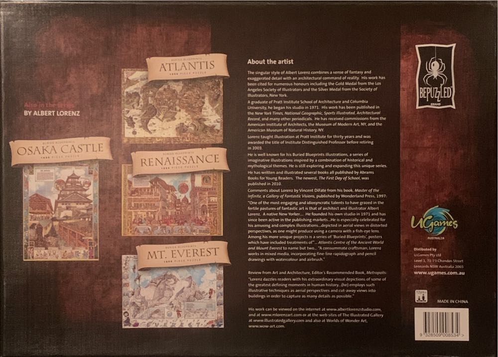 Lost Atlantis - Bepuzzled puzzle collectible [Barcode 9328509008534] - Main Image 2