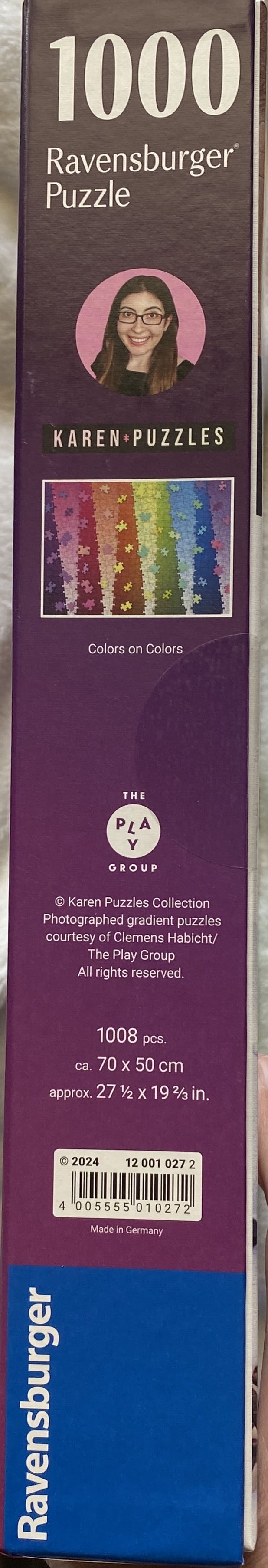 Colors On Colors - Ravensburger puzzle collectible [Barcode 4005555010272] - Main Image 2
