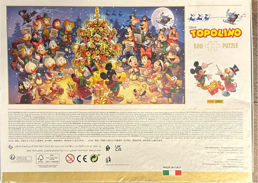 Natale Topolino - Clementoni 🇮🇹 puzzle collectible - Main Image 2