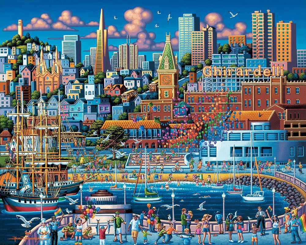 San Francisco Pier 💎 - Dowdle puzzle collectible [Barcode 671095003766] - Main Image 2