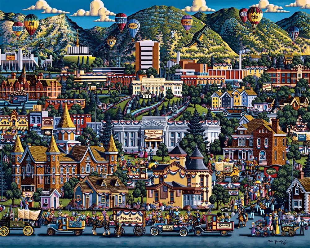 Provo 🆕 - Dowdle Folk Art puzzle collectible [Barcode 671095000505] - Main Image 2