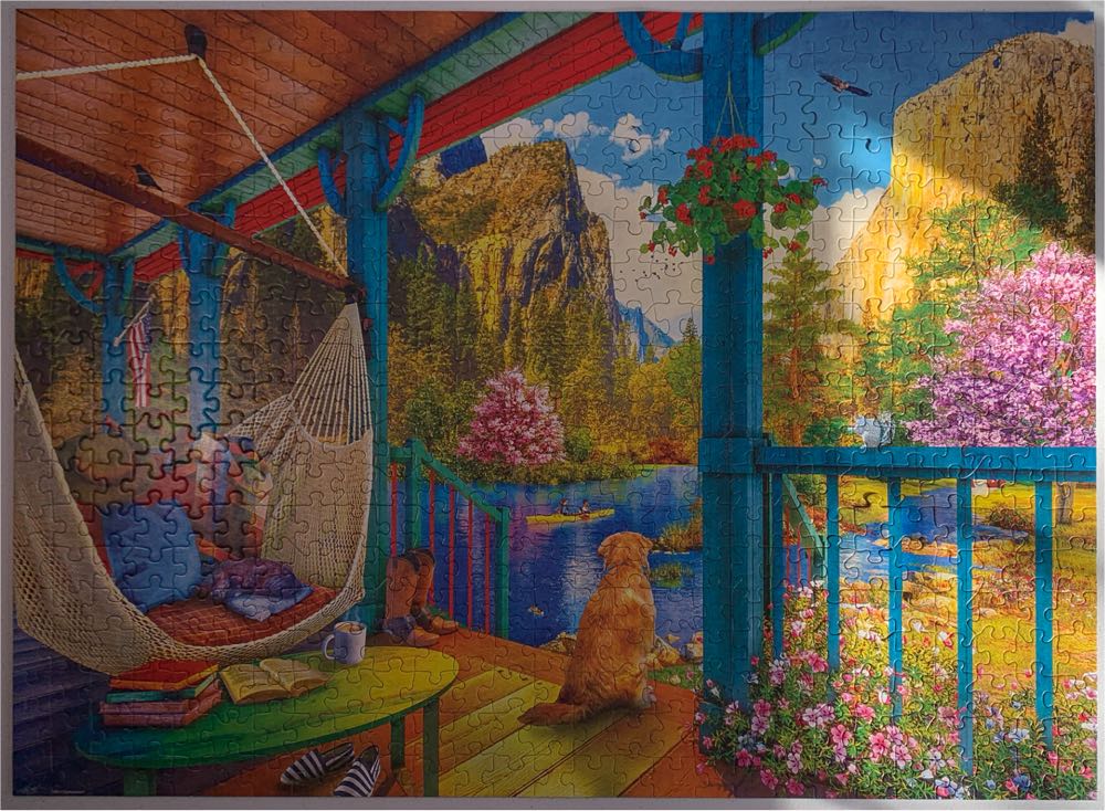 Hammock With A View - Eurographics puzzle collectible [Barcode 628136658850] - Main Image 2
