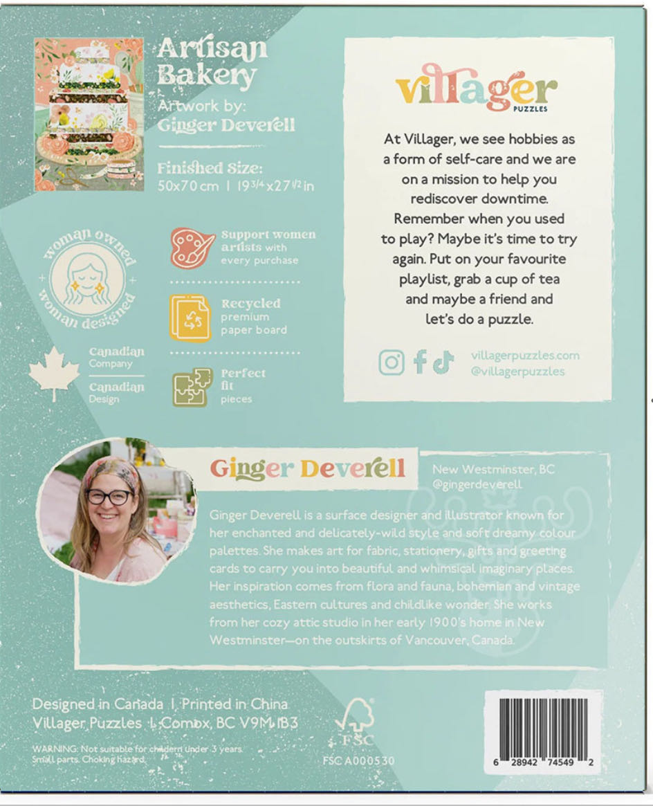 Artisan Bakery - Villager Puzzles puzzle collectible [Barcode 628942745492] - Main Image 2