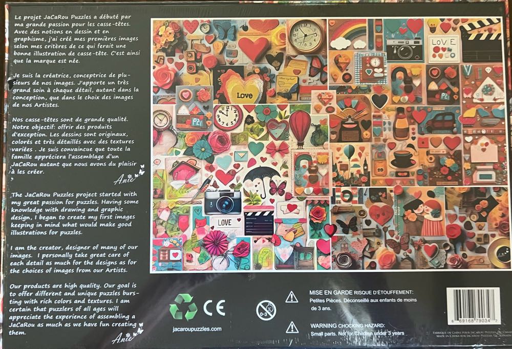 Cascade Of Love - JaCaRou puzzle collectible [Barcode 669168790347] - Main Image 2