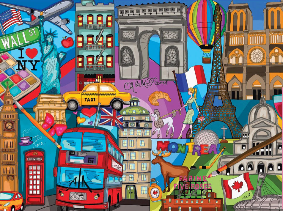 Voyage, voyage! / Traveling - JaCaRou puzzle collectible [Barcode 669168790330] - Main Image 2