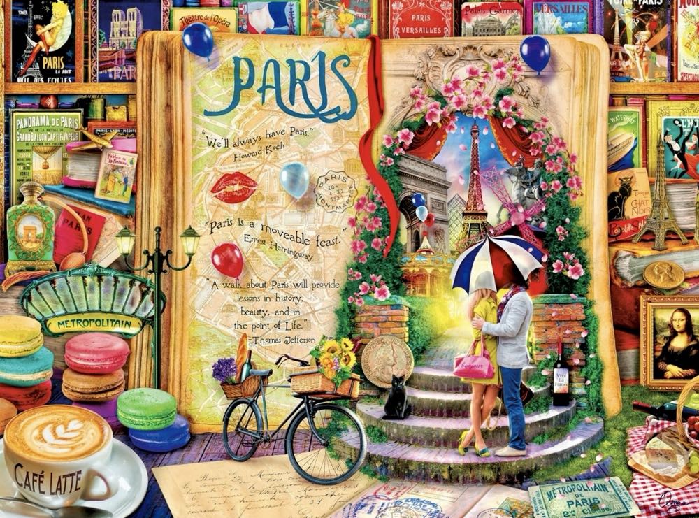 Life is an Open Book : Paris • - Buffalo puzzle collectible [Barcode 079346117437] - Main Image 2