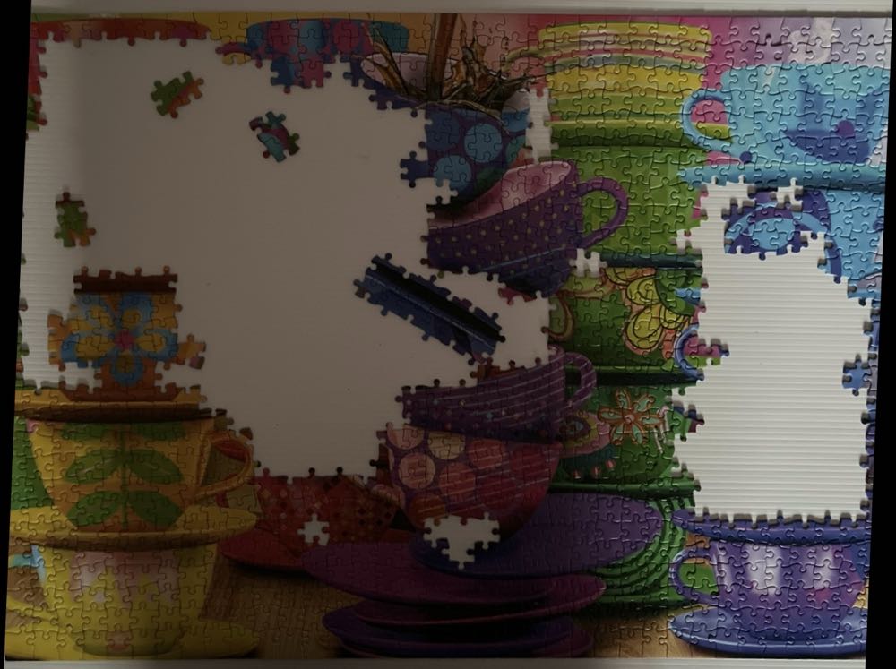Splash Of Color-Teacups - Holdson puzzle collectible [Barcode 9414131776160] - Main Image 2
