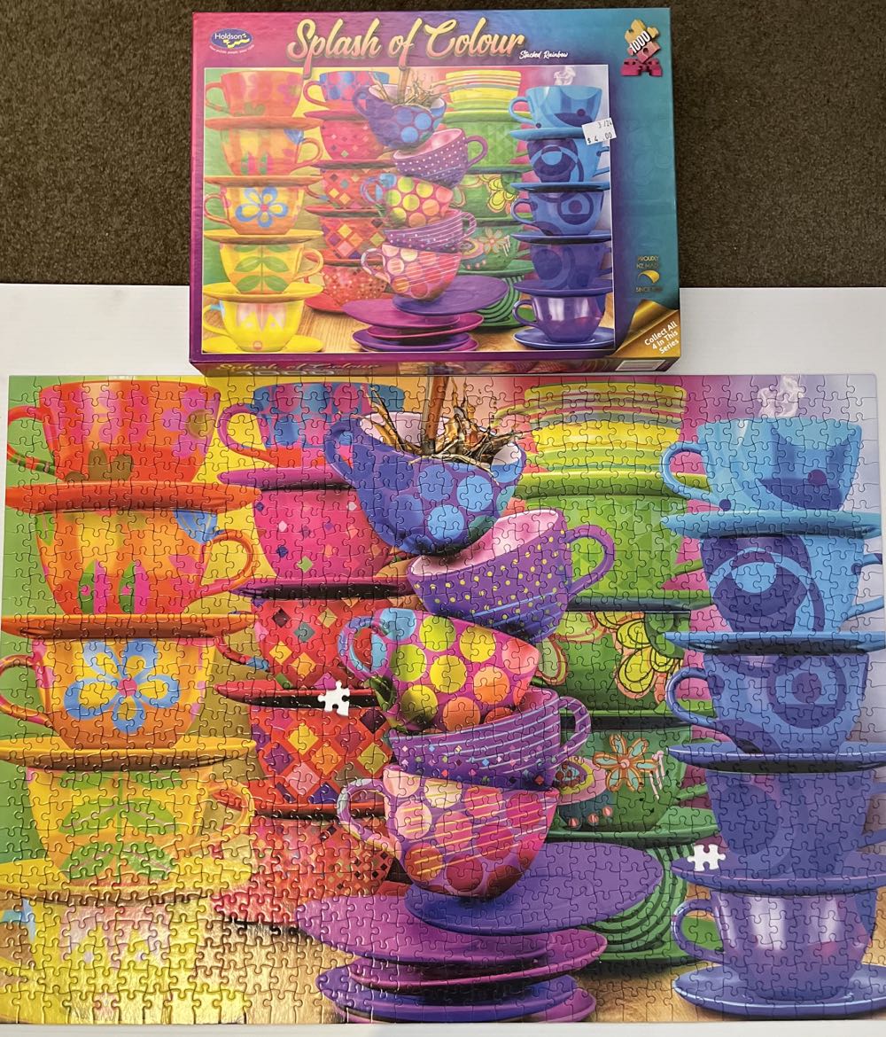 Splash Of Color-Teacups - Holdson puzzle collectible [Barcode 9414131776160] - Main Image 4