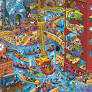Great American Puzzle Factory Cincinnati Jigsaw Puzzle Pieces New