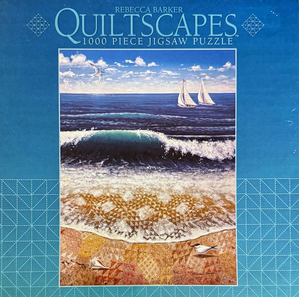 Quiltscapes : Ocean Waves - Ceaco puzzle collectible [Barcode 021081033077] - Main Image 2