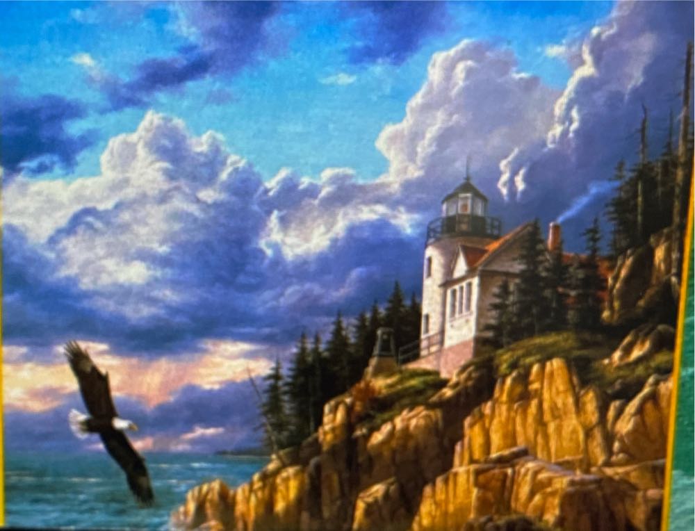 Prism Moon Dancers 500 Piece Wolves Wolf Mountains Lee Kromschroeder Jigsaw Vintage