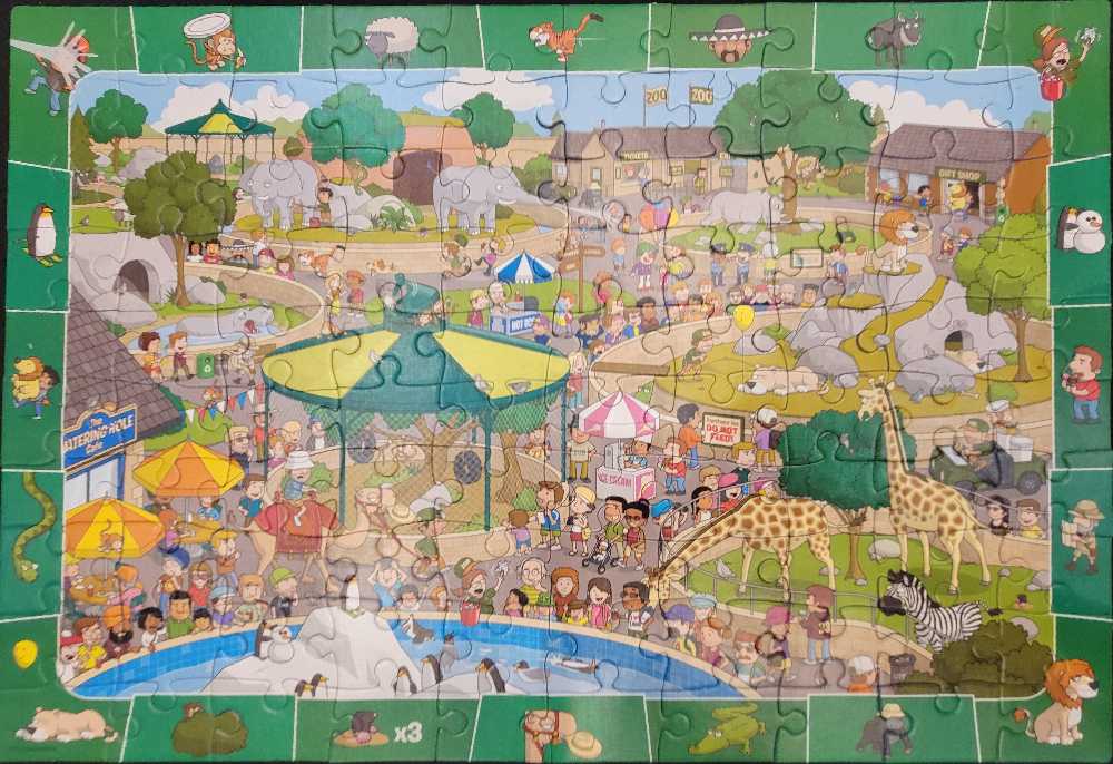 A Day At The Zoo - EuroGraphics puzzle collectible [Barcode 628136005425] - Main Image 2