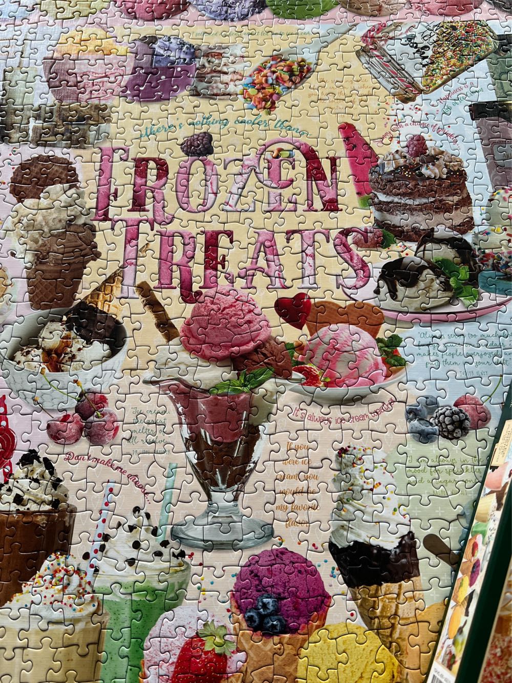 Frozen Treats - Cobble Hill puzzle collectible [Barcode 625012401111] - Main Image 3