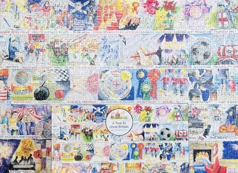 A Year In Great Britain - Gibsons puzzle collectible [Barcode 5012269071405] - Main Image 4