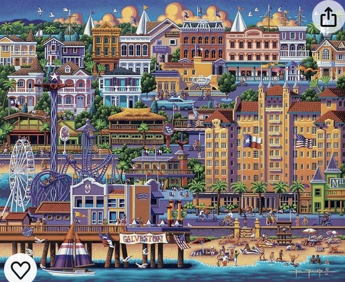 Dowdle Galveston - Dowdle Folk Art puzzle collectible - Main Image 2