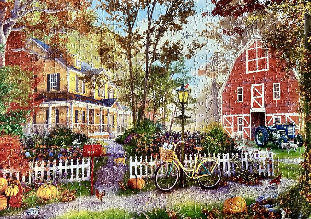 Country Life - Autumn Farmhouse - Buffalo puzzle collectible - Main Image 2