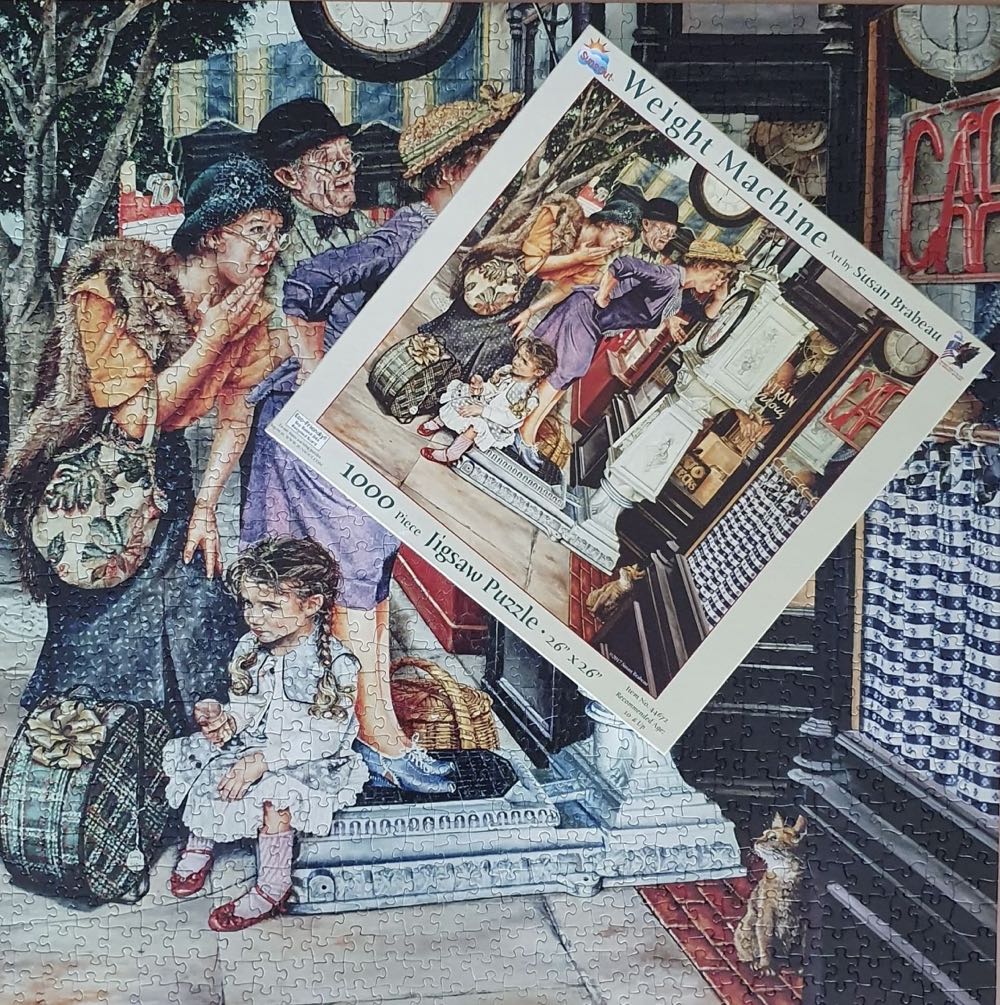 Weight Machine - SunsOut puzzle collectible [Barcode 796780446724] - Main Image 4