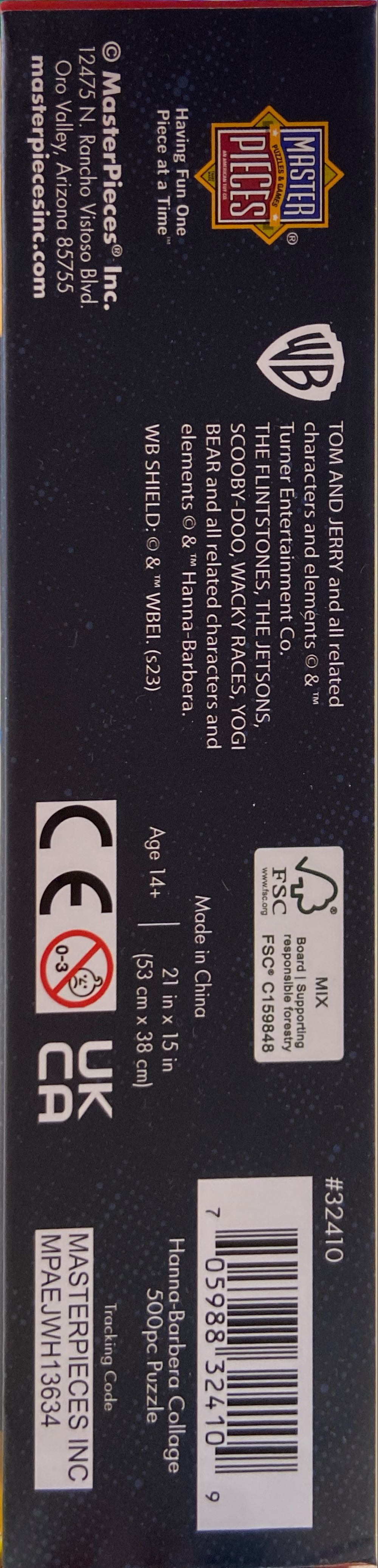 Hanna Barbera Collage - Master Pieces puzzle collectible [Barcode 705988324109] - Main Image 3