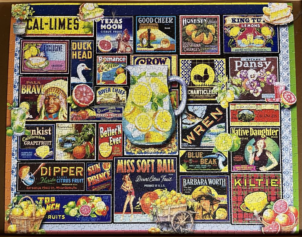 Citrus - White Mountain 🇺🇸 puzzle collectible [Barcode 724819267699] - Main Image 2