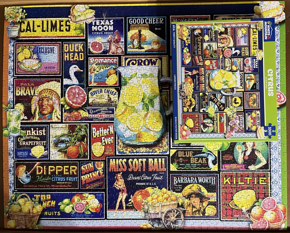Citrus - White Mountain 🇺🇸 puzzle collectible [Barcode 724819267699] - Main Image 3