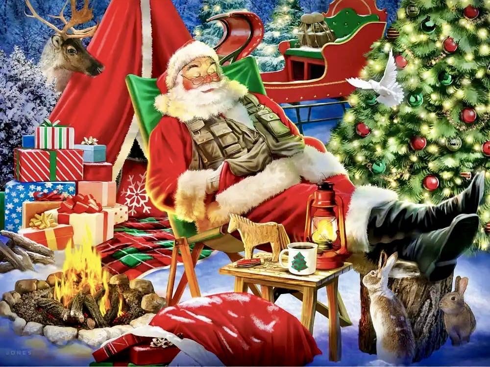 Camping Santa - Seth - Spilsbury puzzle collectible [Barcode 810061445715] - Main Image 2