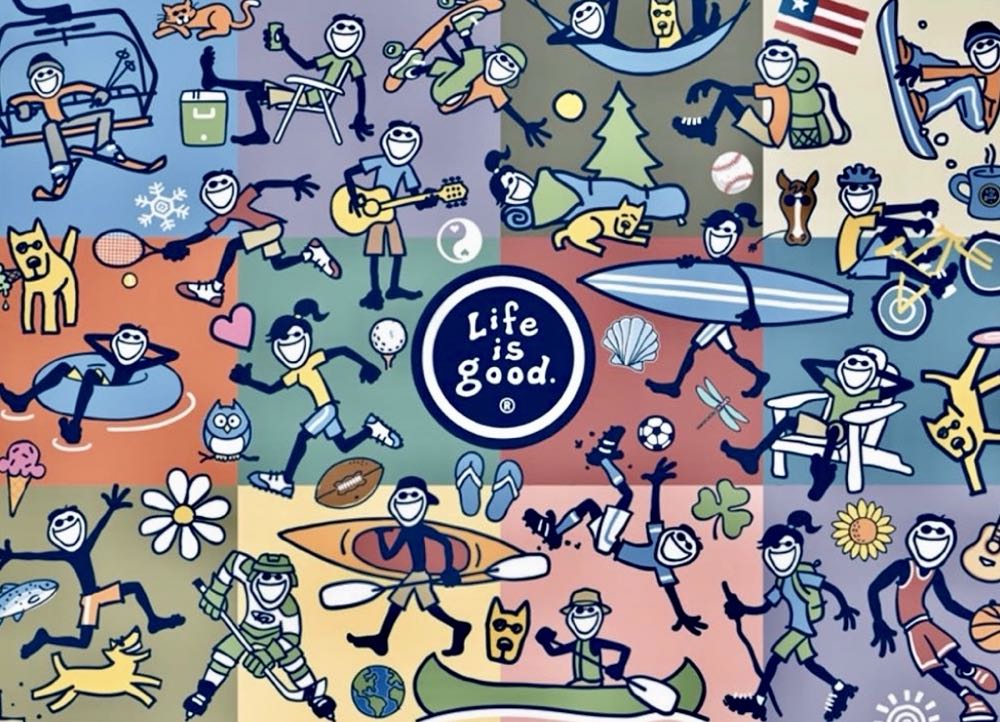 Life Is Good : Vintage Jake Collage - Buffalo puzzle collectible [Barcode 079346132027] - Main Image 2