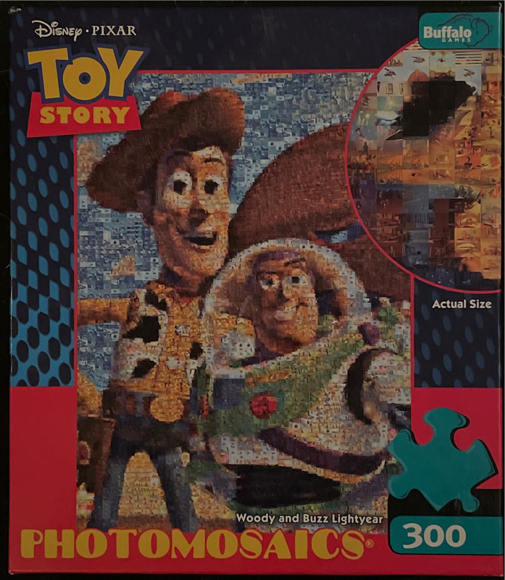Toy Story Woody & Buzz Lightyear 300 Pc Buffalo New Photomosaics Games Disney Pixar - Buffalo Games puzzle collectible [Barcode 079346024346] - Main Image 2