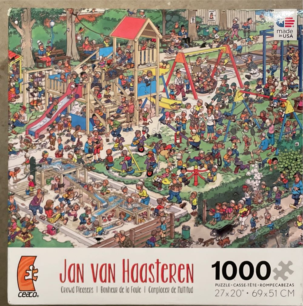 The Playground - Crowd Pleasers - Jan Van Haasteren puzzle collectible [Barcode 0021081033428] - Main Image 2