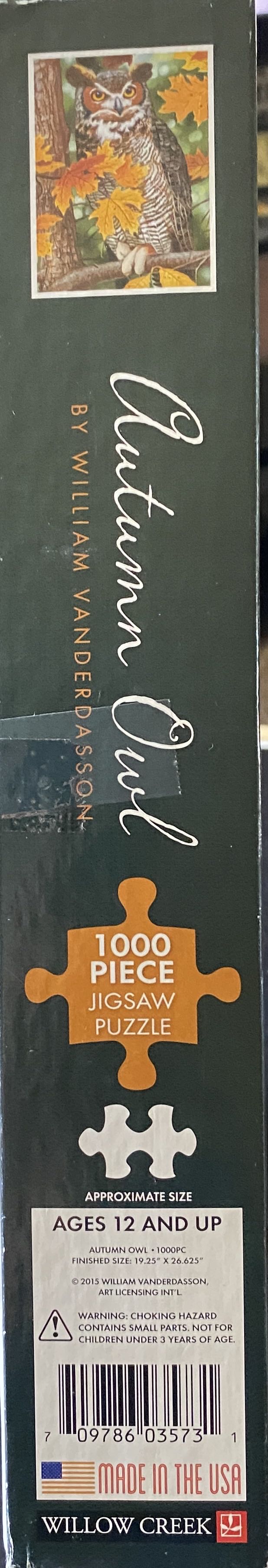 Autumn Owl - Willow Creek 🇺🇸 puzzle collectible [Barcode 709786035731] - Main Image 2