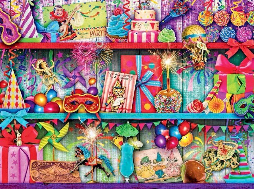 Once Upon a Shelf : Celebrate Good Times • - MasterPieces puzzle collectible [Barcode 705988317576] - Main Image 2