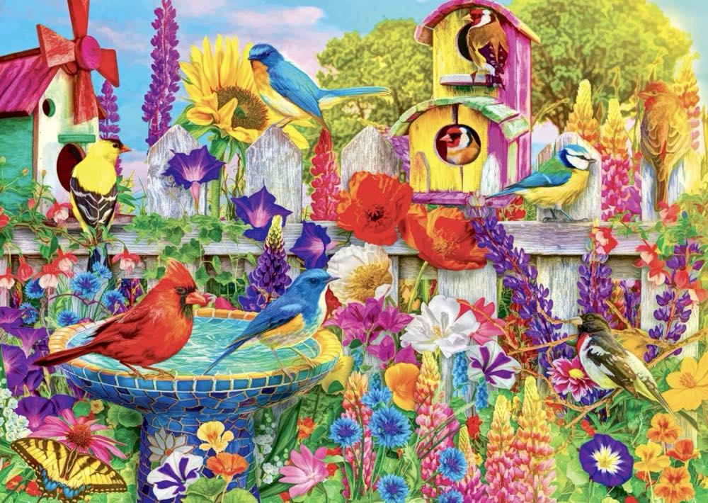 Color Palette : Bird Bath Garden • - Kodak puzzle collectible [Barcode 4895145424448] - Main Image 2