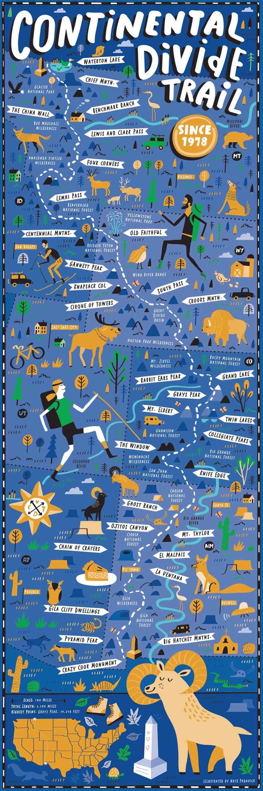 Scenic Wonder : Continental Divide Trail, The - True South Puzzle Company puzzle collectible [Barcode 752830678361] - Main Image 2