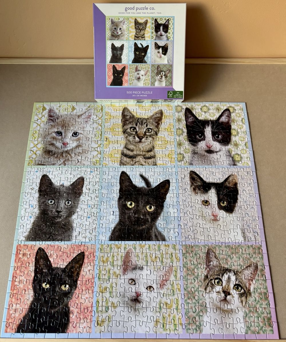 Cat Portraits- GONE - Good Puzzle Co puzzle collectible [Barcode 616430291095] - Main Image 3