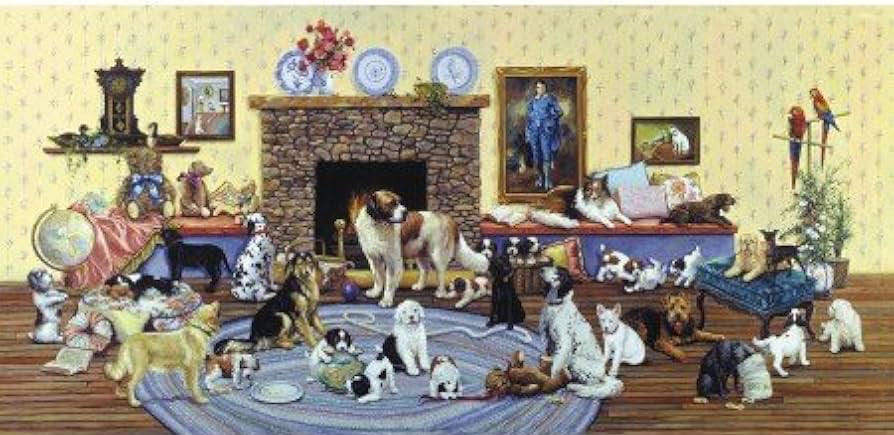 Dogs Dogs Dogs - SunsOut puzzle collectible [Barcode 796780420106] - Main Image 2