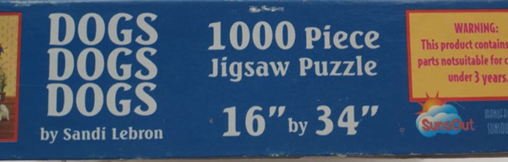 Dogs Dogs Dogs - SunsOut puzzle collectible [Barcode 796780420106] - Main Image 4