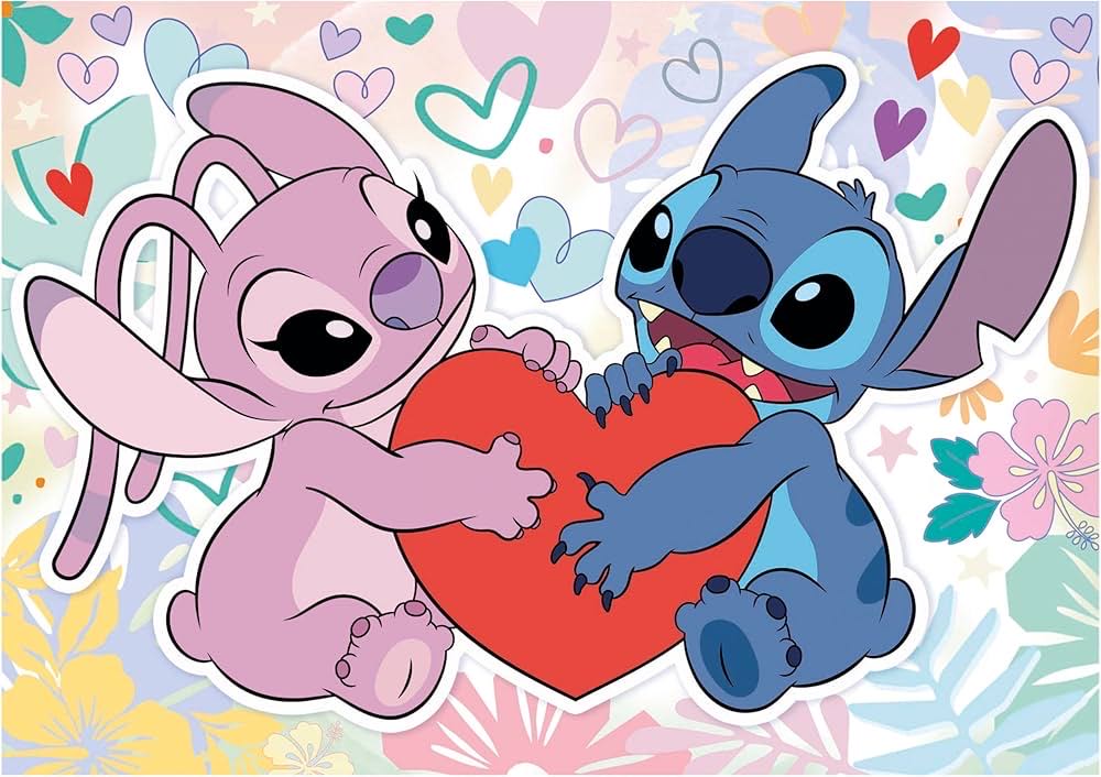Stitch And Angel Love - From Stephanie - Educa puzzle collectible [Barcode 8412668199118] - Main Image 2