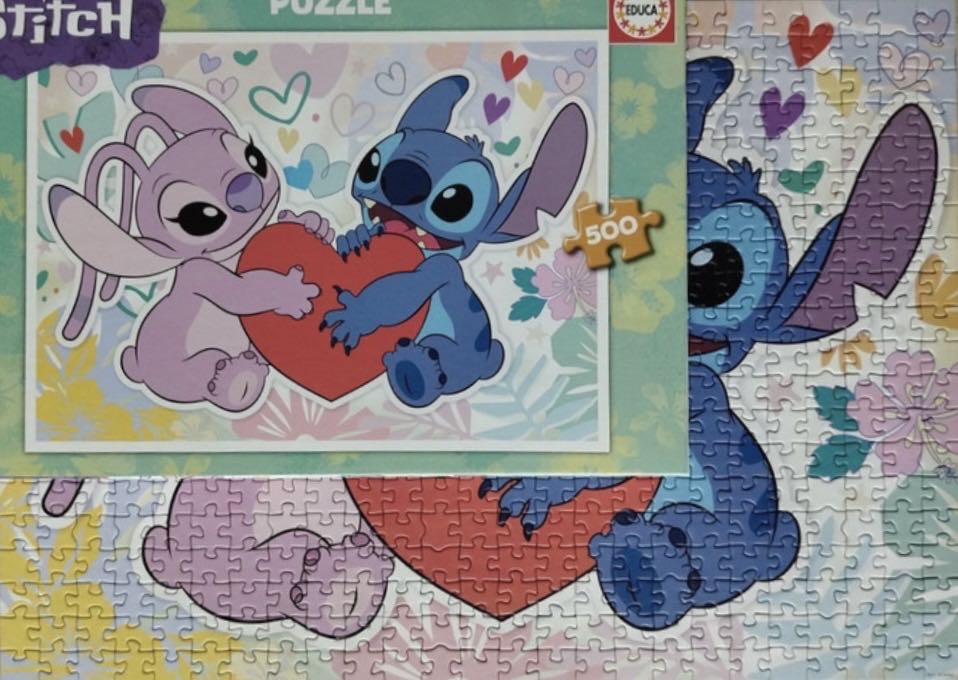 Stitch And Angel Love - From Stephanie - Educa puzzle collectible [Barcode 8412668199118] - Main Image 4