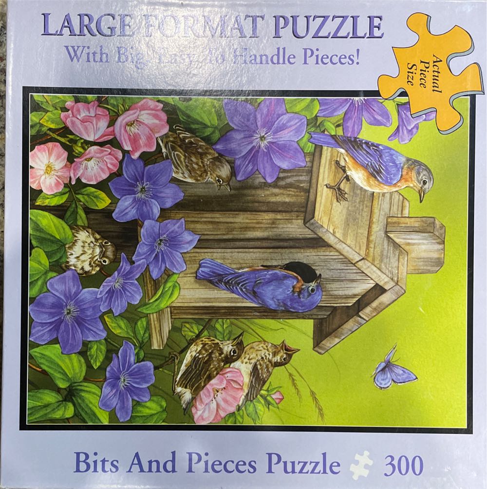 Bluebird Family - Bits & Pieces puzzle collectible [Barcode 704812459000] - Main Image 2