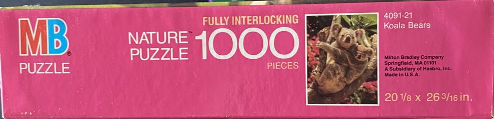 Koala Bears - Milton Bradley (MB) 🇺🇸 puzzle collectible [Barcode 032244040917] - Main Image 3