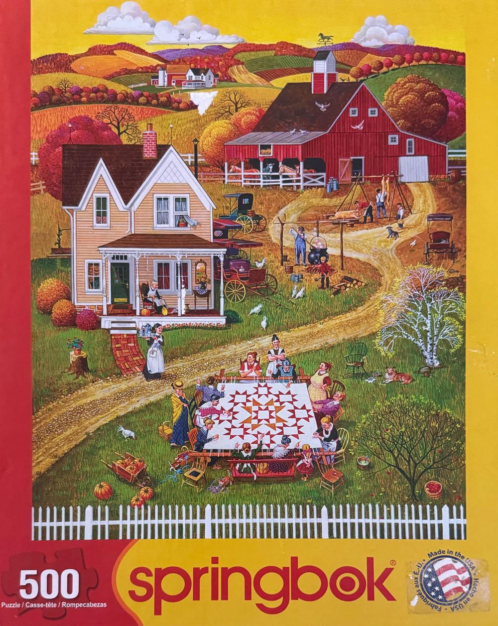 Quilting Bee’s*^ - Springbok puzzle collectible [Barcode 091683014811] - Main Image 2