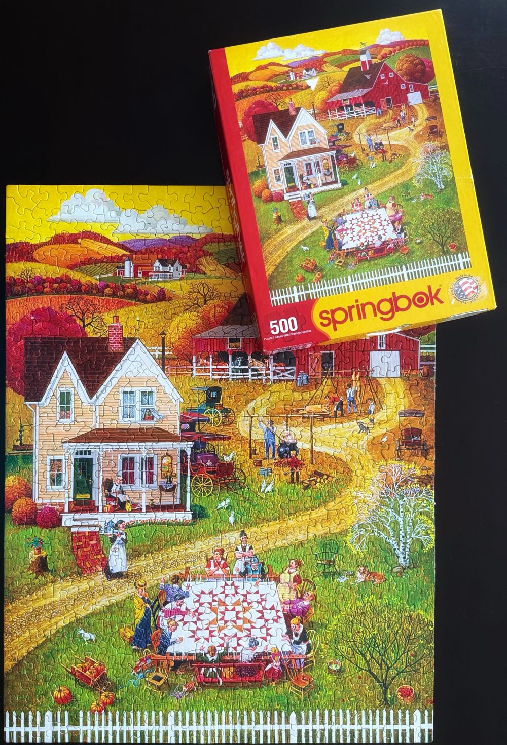 Quilting Bee’s*^ - Springbok puzzle collectible [Barcode 091683014811] - Main Image 3